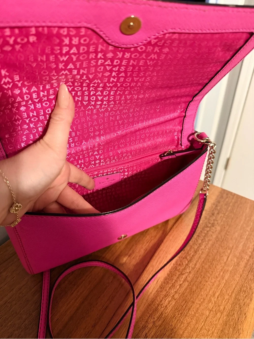 Kate Spade Charlotte Street Alek Crossbody Bag – Hot Pink – Like New